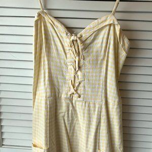 Adorable Abercrombie & Fitch Yellow Gingham Dress